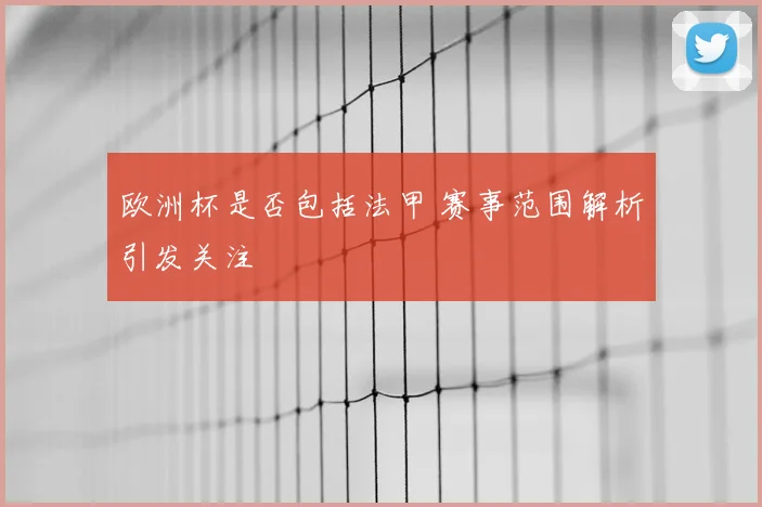 欧洲杯是否包括法甲 赛事范围解析引发关注